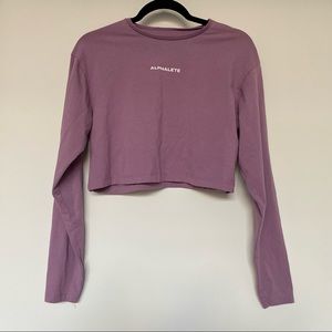 Alphalete lifestyle long sleeve crop top